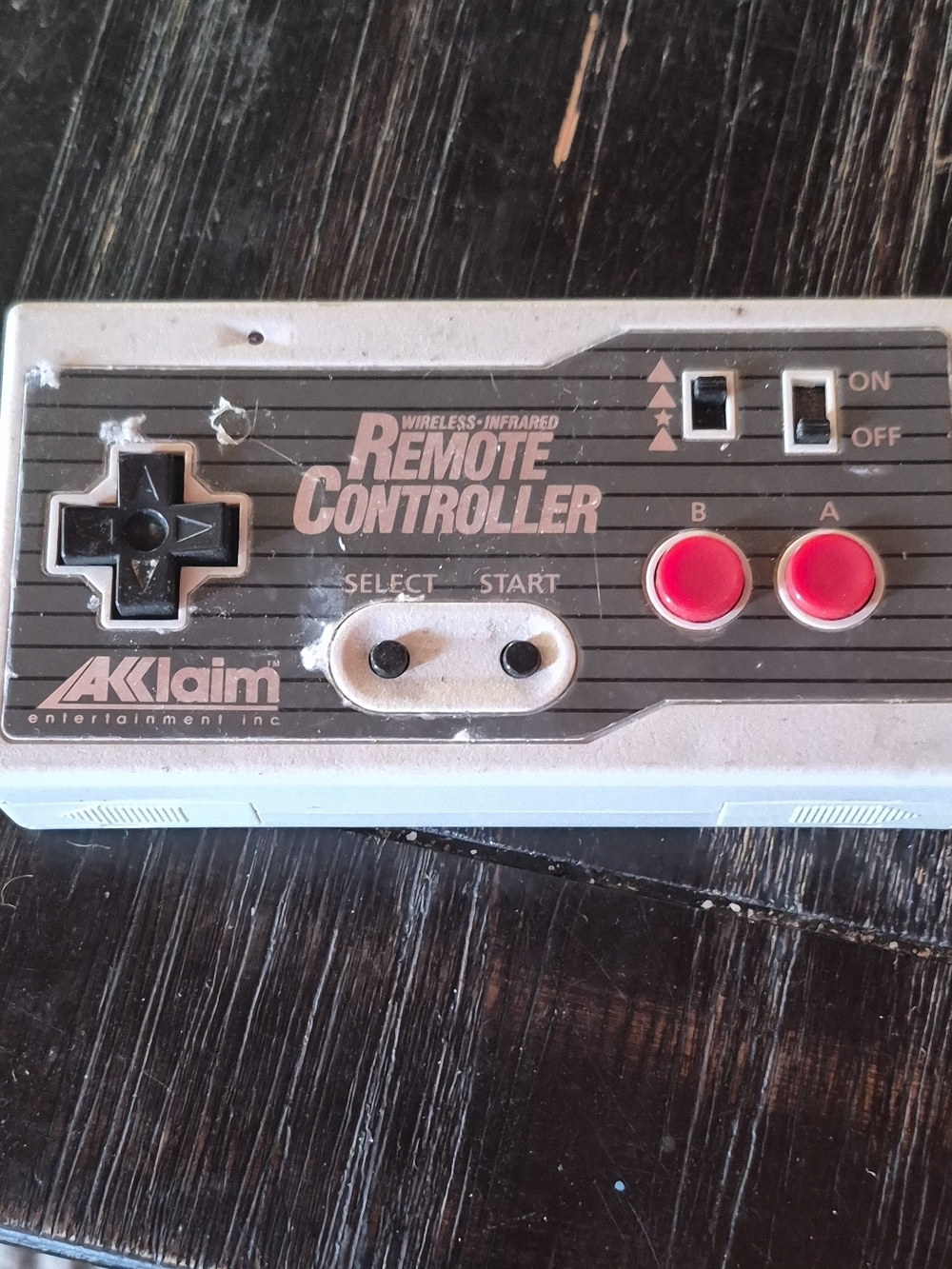 Untested Acclaim Wireless Infrared Remote Controller - Gray with Red Buttons
